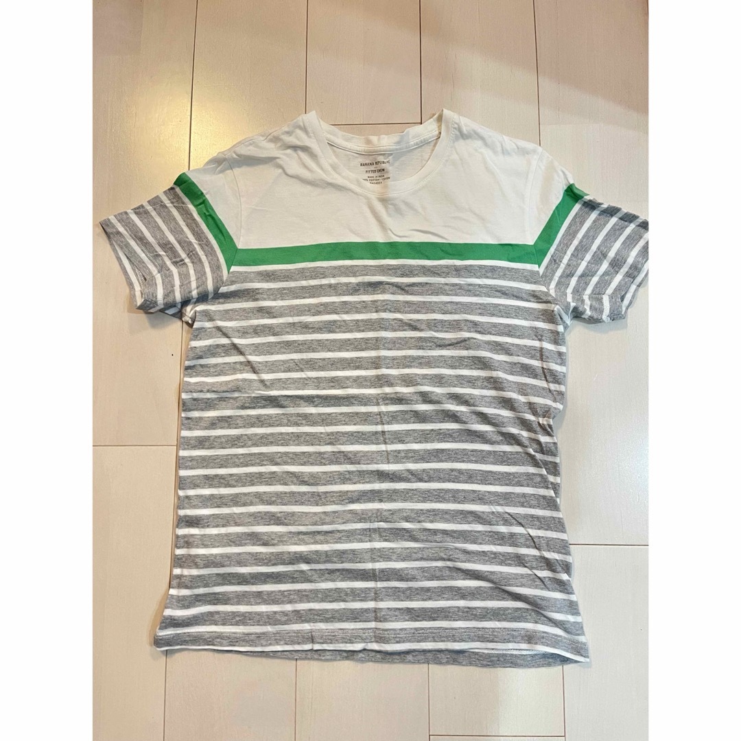 Banana Republic(バナナリパブリック)の美品★バナナリパブリック　メンズ　ボーダー　Tシャツ　M メンズのトップス(Tシャツ/カットソー(半袖/袖なし))の商品写真