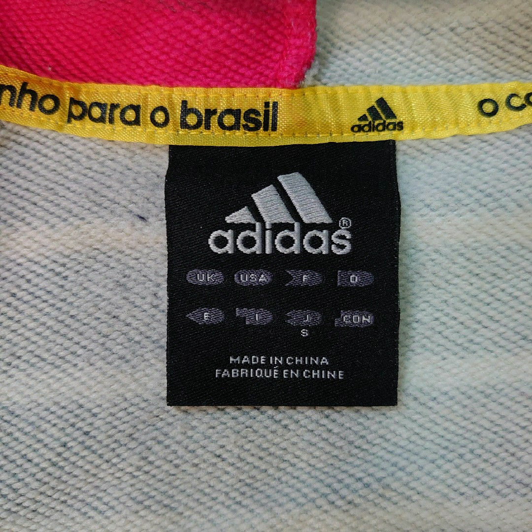 adidas(アディダス)のadidas パーカー Sサイズ 赤×灰 クライマライト メンズのトップス(パーカー)の商品写真