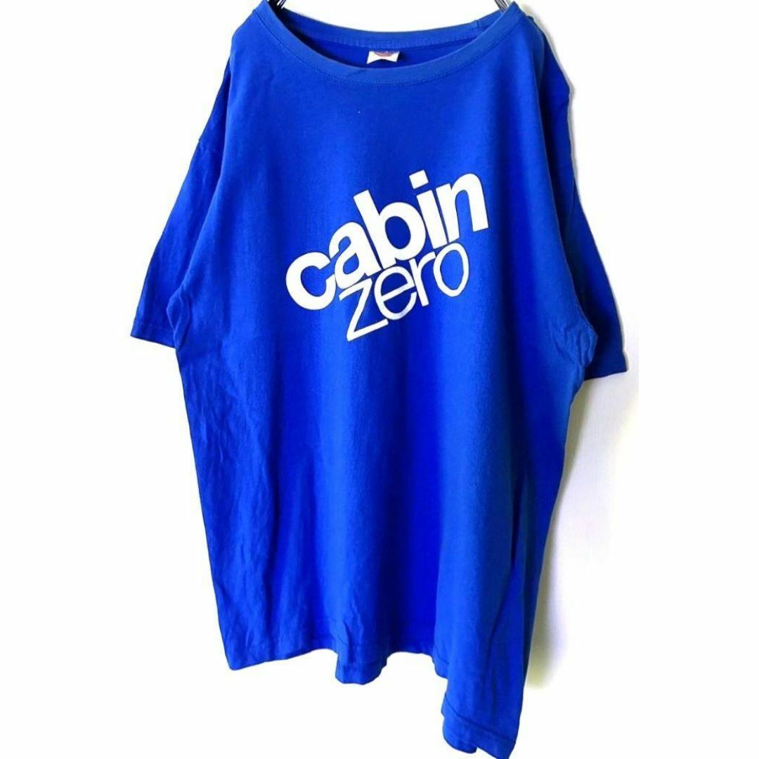 OREN SPORT cabin zero Tシャツ XL ブルー 青 古着 メンズのトップス(Tシャツ/カットソー(半袖/袖なし))の商品写真