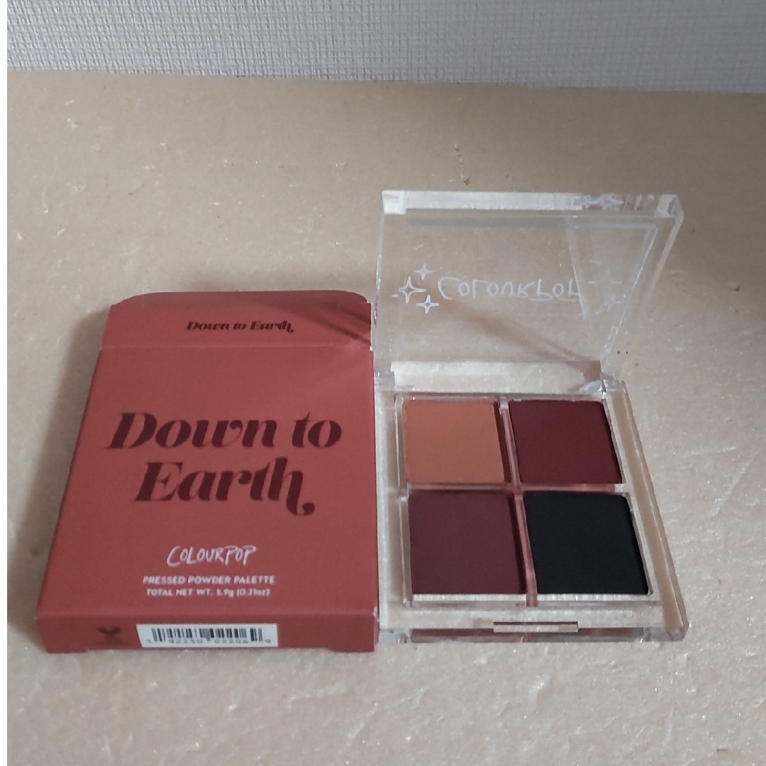 colourpop(カラーポップ)の【未使用※訳あり】カラーポップ プレスドパウダーパレットDown to Eart コスメ/美容のベースメイク/化粧品(アイシャドウ)の商品写真