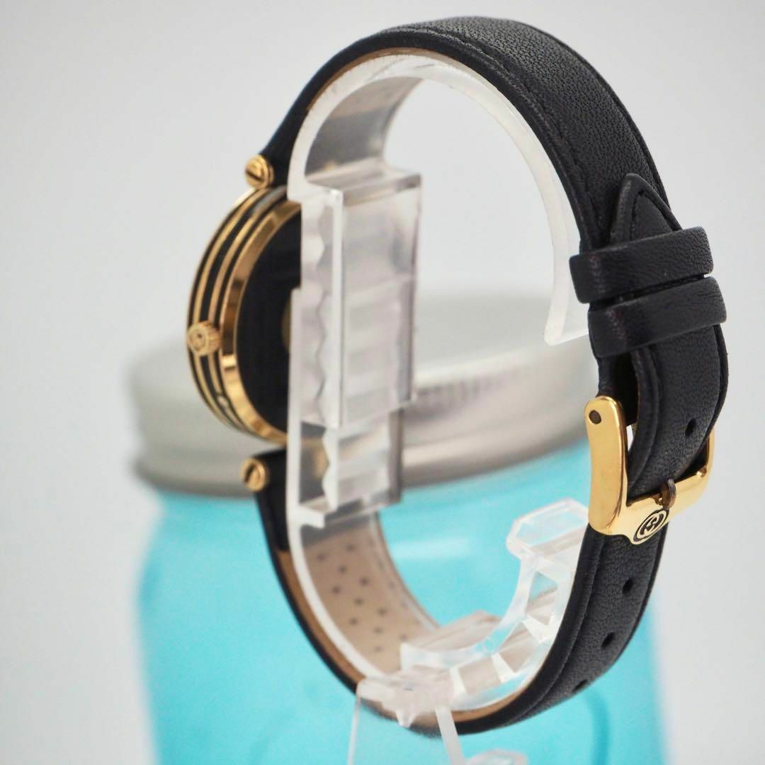 Gucci(グッチ)の63【希少】GUCCI グッチ時計　ムーンフェイズ　メンズ　レディース　ブラック メンズの時計(腕時計(アナログ))の商品写真