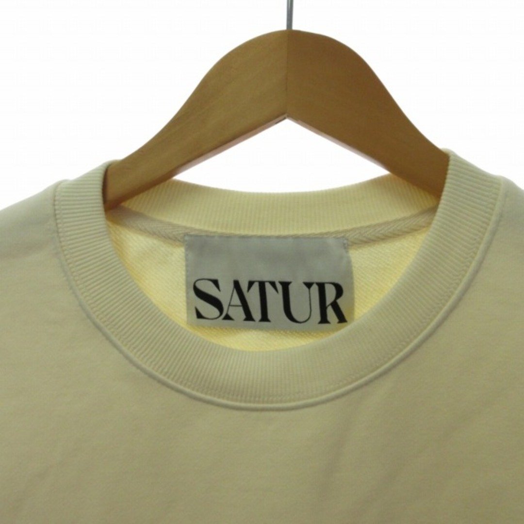 other(アザー)のセター SATUR 美品 近年 スウェット プリント アイボリー XLサイズ メンズのトップス(その他)の商品写真