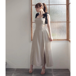 andmary Ann ribbon pleats dress(ロングワンピース/マキシワンピース)