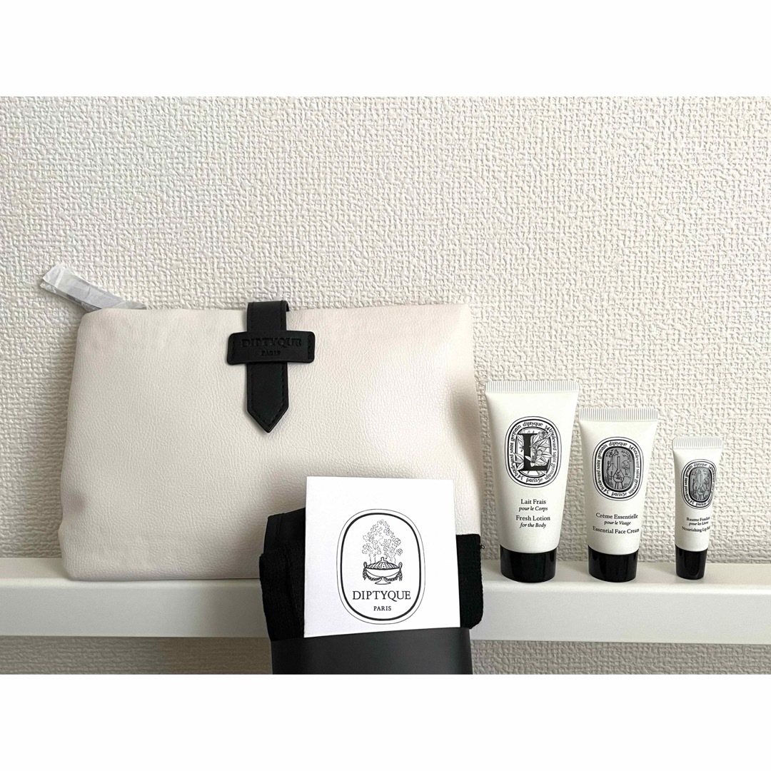 diptyque(ディプティック)の【m.mary様 専用】ディプティック　キャンドル＋ポーチセット コスメ/美容のスキンケア/基礎化粧品(フェイスクリーム)の商品写真