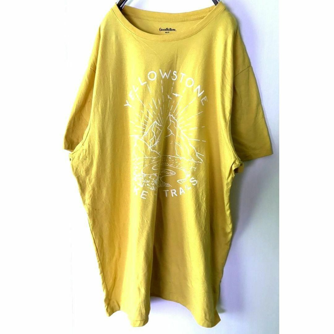 グッドフェロー イエローストーン Tシャツ XL イエロー 黄色 古着 メンズのトップス(Tシャツ/カットソー(半袖/袖なし))の商品写真