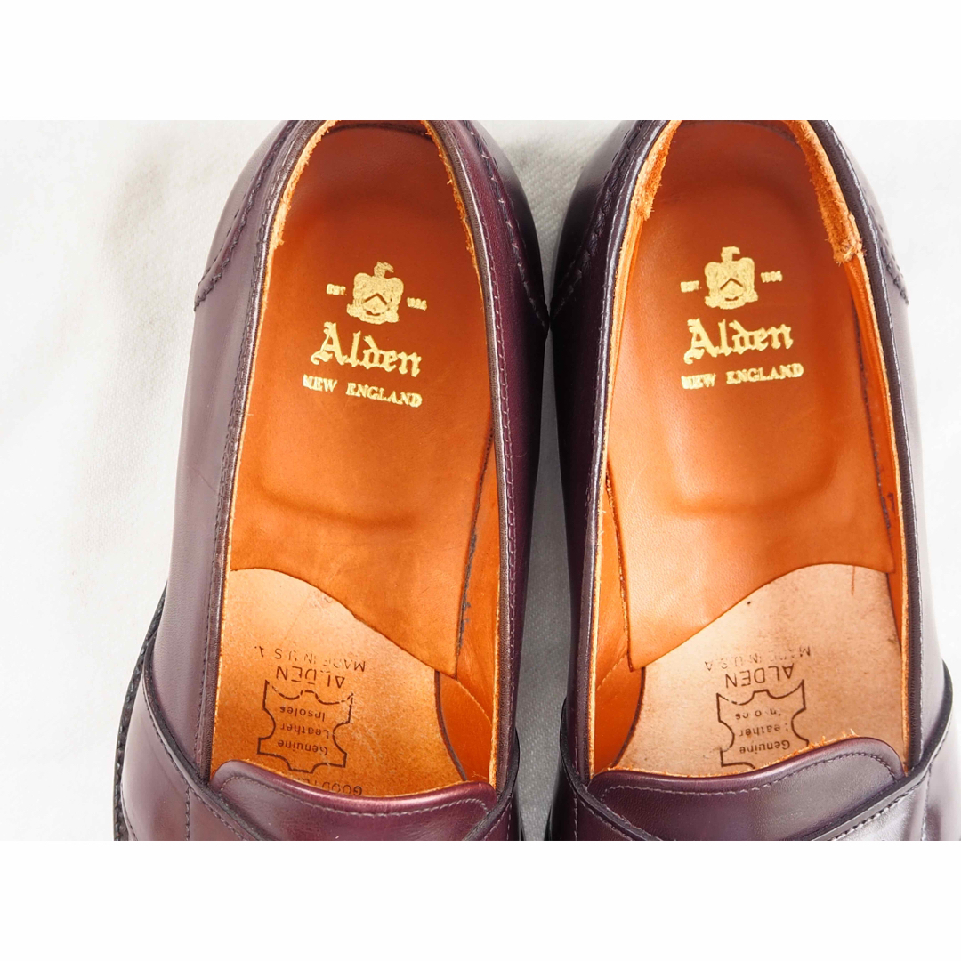 Alden(オールデン)のAlden 683  Burgundy Full Strap Slip-On メンズの靴/シューズ(ドレス/ビジネス)の商品写真