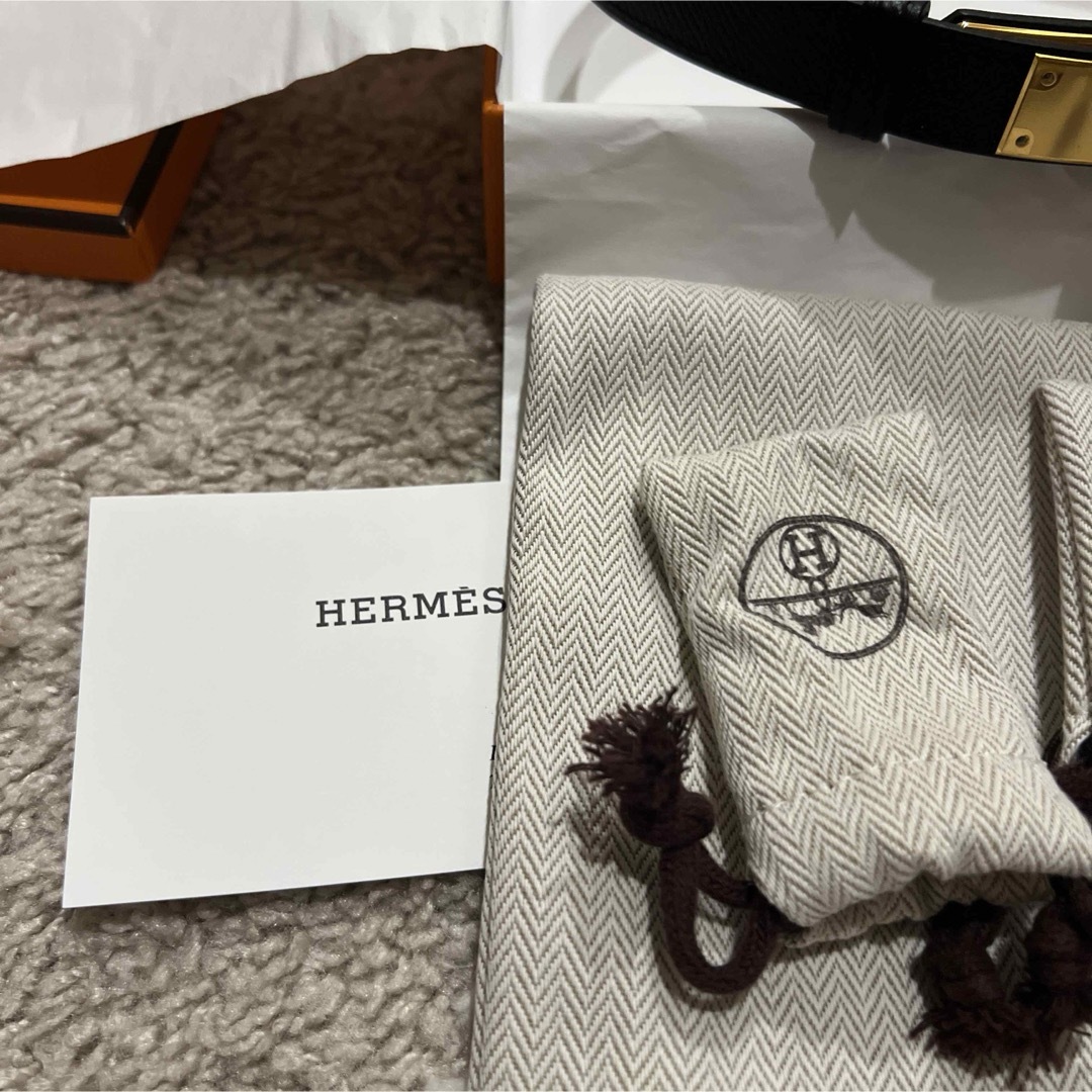 Hermes(エルメス)のエルメス ケリーベルト エプソン ブラック 黒 ノワール ベルト  HERMES レディースのファッション小物(ベルト)の商品写真