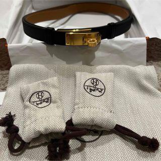 エルメス ケリーベルト エプソン ブラック 黒 ノワール ベルト  HERMES