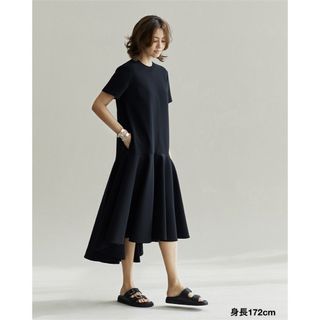 Theory luxe - theory luxe ウォッシャブル　ティアードワンピース　GARBO 黒