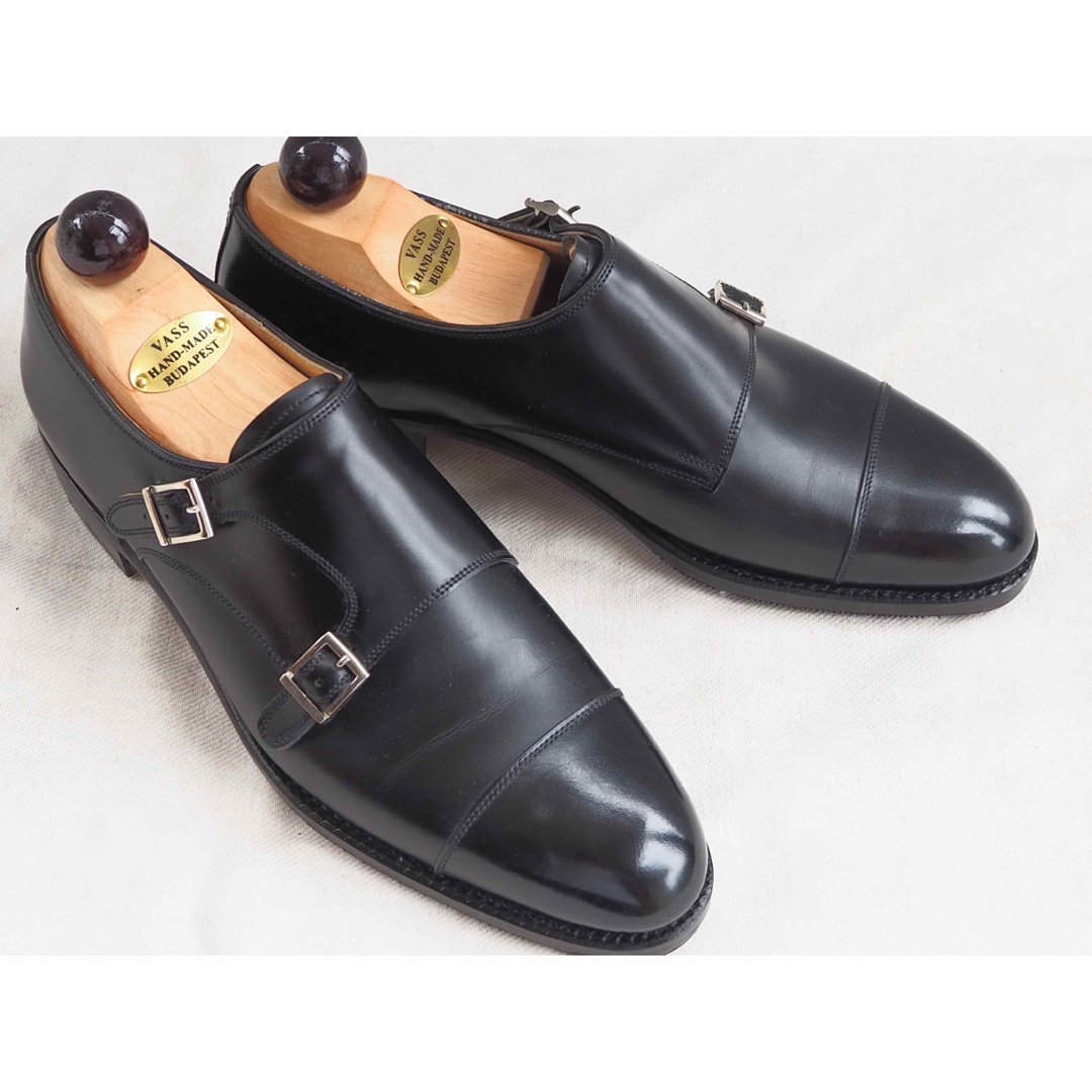 EDWARD GREEN(エドワードグリーン)のVASS Black Double Monk Strap Shoes メンズの靴/シューズ(ドレス/ビジネス)の商品写真