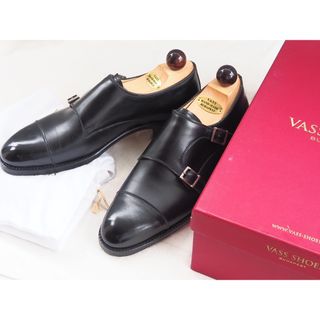 エドワードグリーン(EDWARD GREEN)のVASS Black Double Monk Strap Shoes(ドレス/ビジネス)