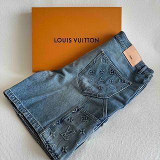 LOUIS VUITTON - ルイヴィトン デニムカーペンターショーツ　モノグラム