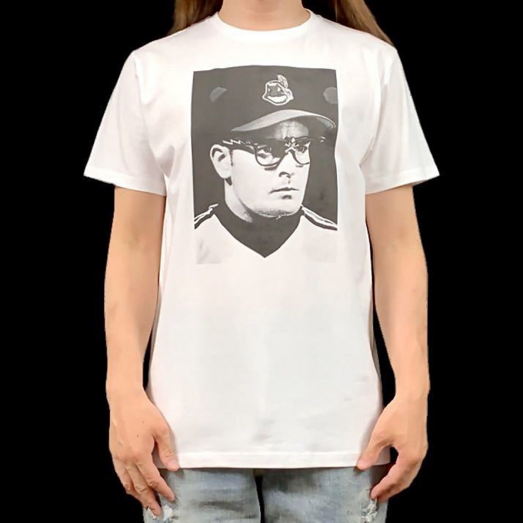 新品 メジャーリーグ リッキー インディアンス 眼鏡 チャーリーシーン Tシャツ メンズのトップス(Tシャツ/カットソー(半袖/袖なし))の商品写真