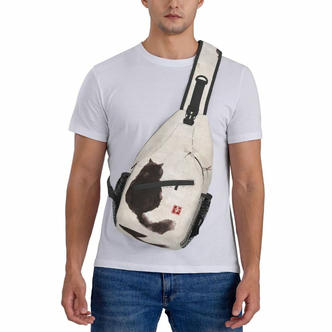 【色: ボディバッグ01】[DADABULIU] ボディバッグ 斜め掛け 和風  メンズのバッグ(その他)の商品写真