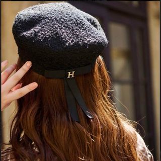 ハーリップトゥ(Her lip to)のherlipto Back Ribbon Tweed Casquette(キャスケット)