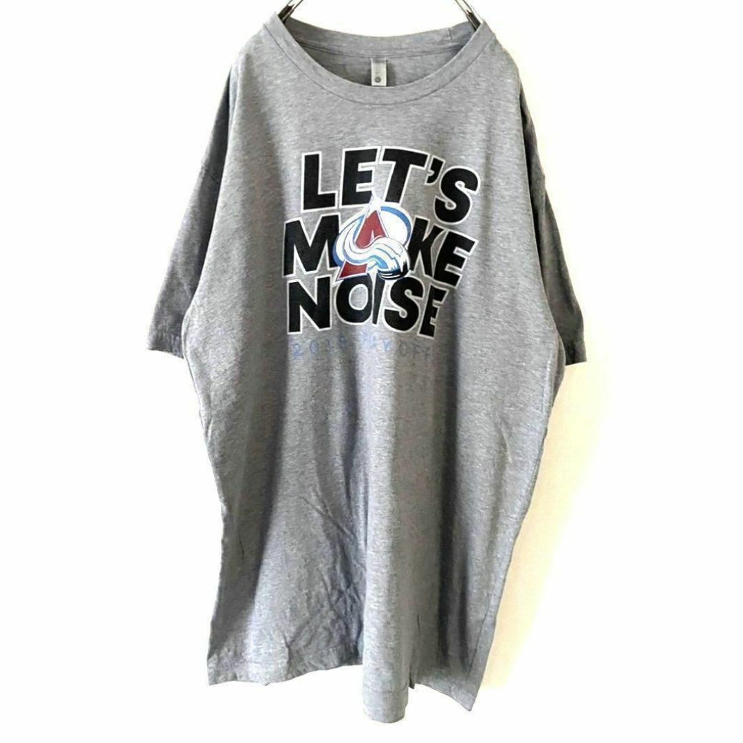 ネクストレベル MAKE NOISE Tシャツ XL グレー 灰色 古着 メンズのトップス(Tシャツ/カットソー(半袖/袖なし))の商品写真