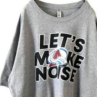 ネクストレベル MAKE NOISE Tシャツ XL グレー 灰色 古着(Tシャツ/カットソー(半袖/袖なし))