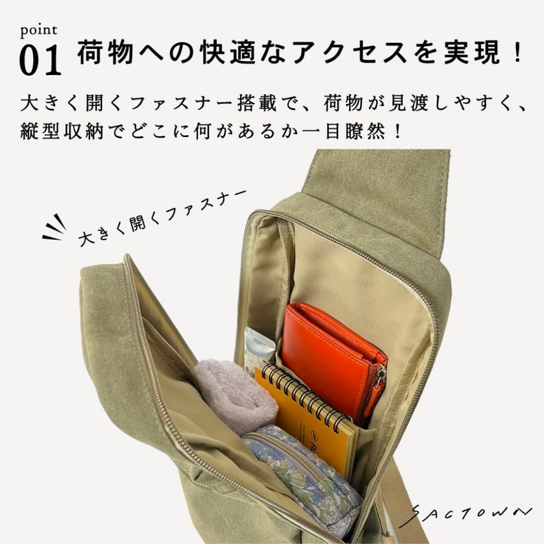 【色: ネイビー】帆布工房(はんぷこうぼう) ボディバッグ メンズ レディース  メンズのバッグ(その他)の商品写真