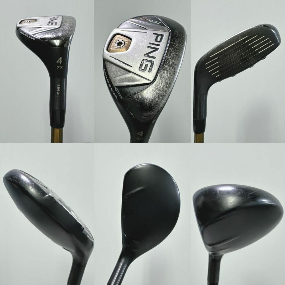 PING(ピン)のPING G400 ユーティリティ 3番 4番 5番 3本セット カーボン硬さS スポーツ/アウトドアのゴルフ(クラブ)の商品写真