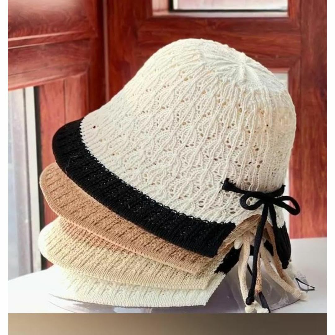 【色: ブラック】[クロ&アーダー] バケットハット レディース 帽子 メッシュ レディースのファッション小物(その他)の商品写真
