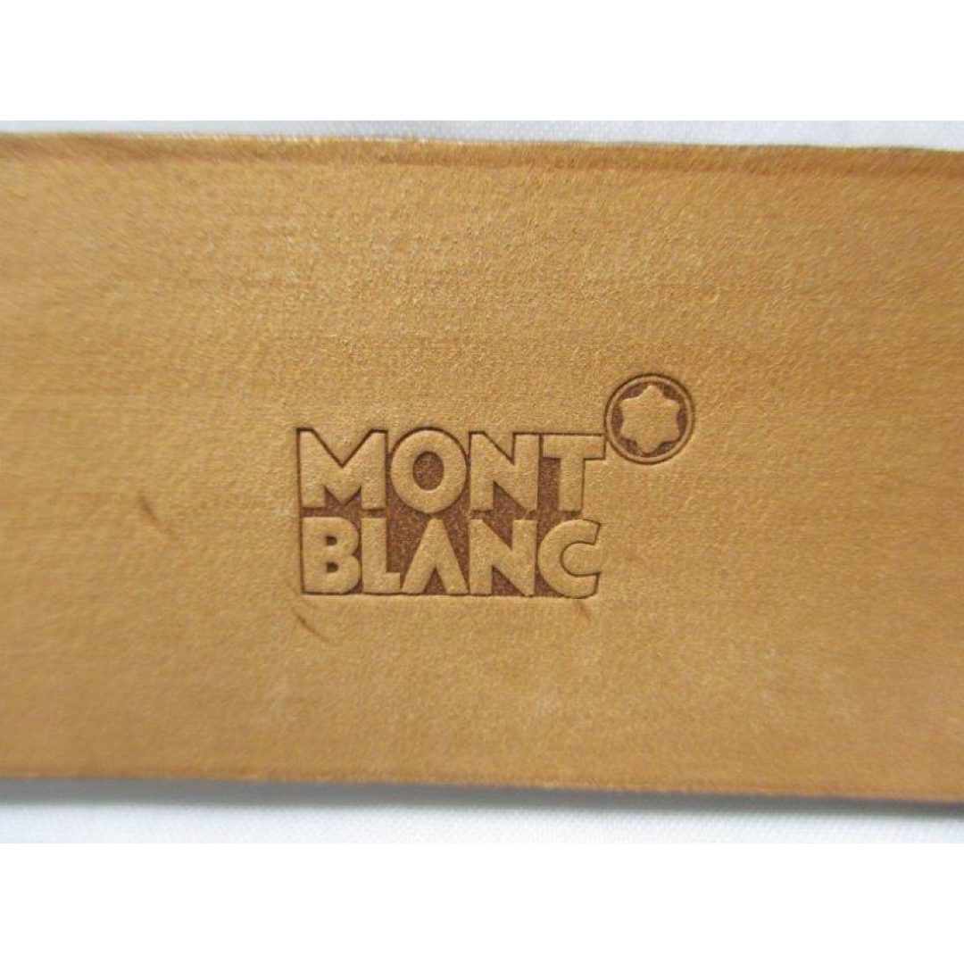 MONTBLANC(モンブラン)の未使用に近い モンブラン ベルト メンズ オーストリッチ 茶 バックルゴールド メンズのファッション小物(ベルト)の商品写真