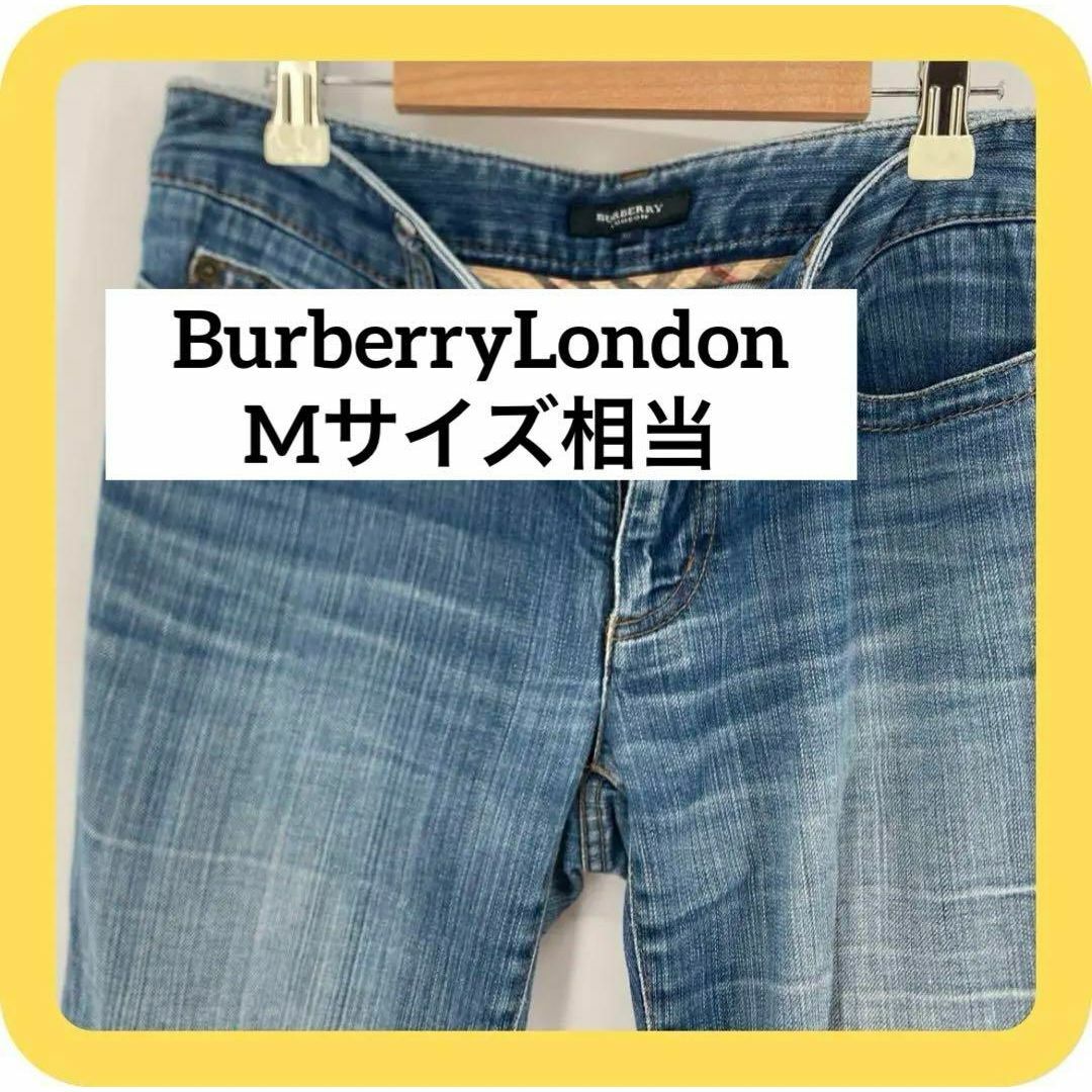 BURBERRY(バーバリー)のBurberryLondon  Mサイズ相当　バーバリー　デニム　ジーンズ レディースのパンツ(デニム/ジーンズ)の商品写真