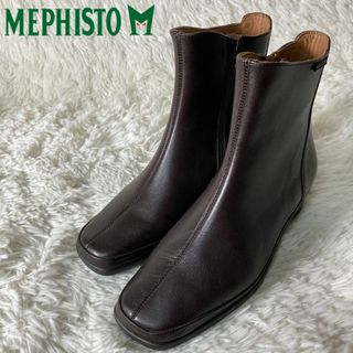 極美品 MEPHISTO メフィスト レザー 本革 ショートブーツ 約24㎝(ブーツ)