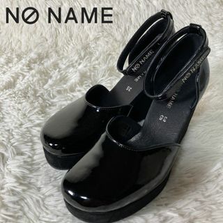 No Name - ほぼ未使用 NONAME アンクルストラップ ウェッジソール パンプス 35