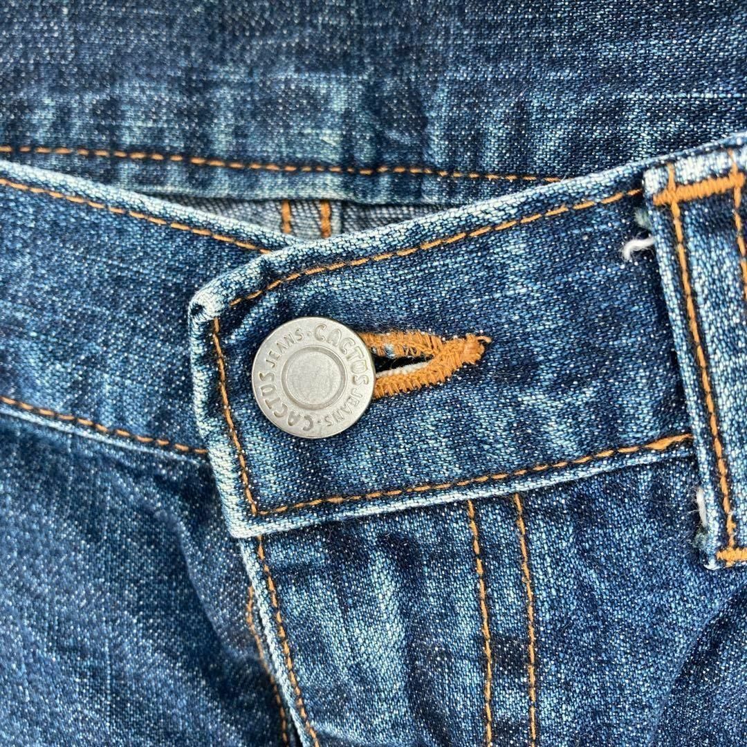 CACTOS  Mサイズ相当　デニム　ジーンズ　ブルー　ポケット レディースのパンツ(デニム/ジーンズ)の商品写真