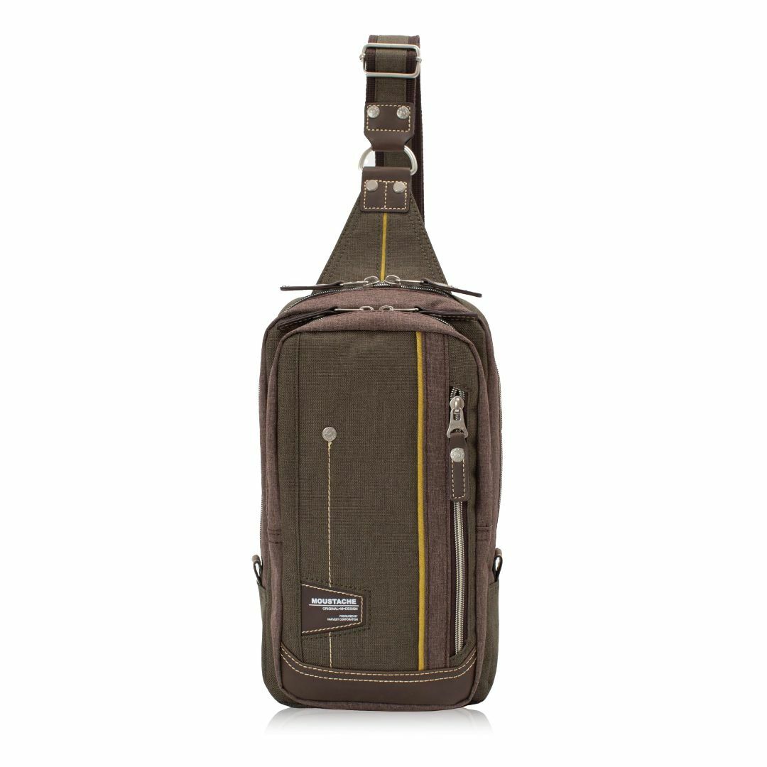 色: カーキ[ムスタッシュ] ボディバッグ・ワンショルダー JLG4650 メンズのバッグ(その他)の商品写真