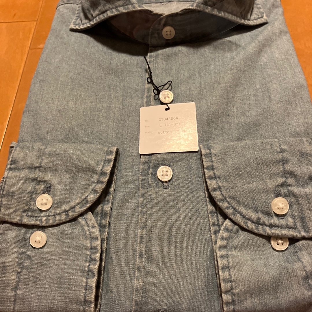 SEIKO(セイコー)の新品　スーツセレクト　【CLASSICO TAPERED】シャツL(41-82) メンズのトップス(シャツ)の商品写真