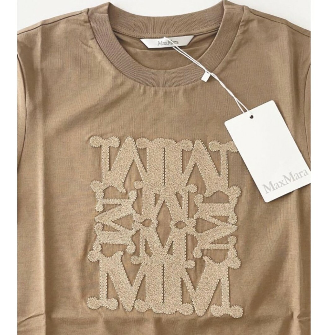 Max Mara(マックスマーラ)のMax Mara ロゴTシャツ 新品タグ付き レディースのトップス(Tシャツ(半袖/袖なし))の商品写真