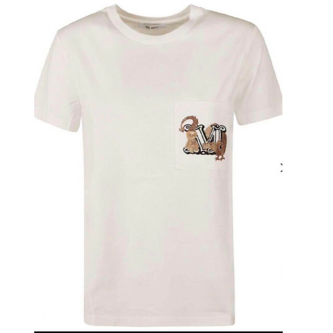 Max Mara(マックスマーラ)のMax Mara ロゴTシャツ 新品タグ付き レディースのトップス(Tシャツ(半袖/袖なし))の商品写真