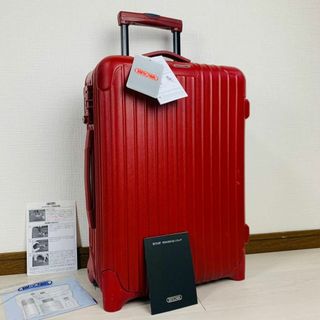 美品 リモワ サルサ 35L 2輪 TSAロック レッド キャビントローリー