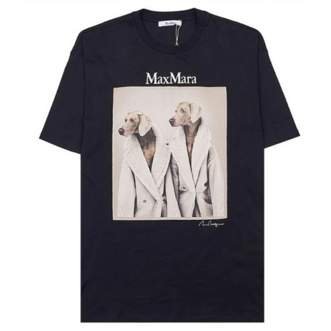 Max Mara(マックスマーラ)のMax Mara MMドッグ オーバーサイズTシャツ 新品タグ付き レディースのトップス(Tシャツ(半袖/袖なし))の商品写真