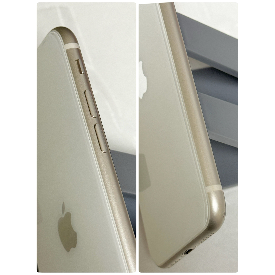 Apple(アップル)の画面傷無し　iPhoneSE 第3世代 128GB SIMフリー スターライト スマホ/家電/カメラのスマートフォン/携帯電話(スマートフォン本体)の商品写真