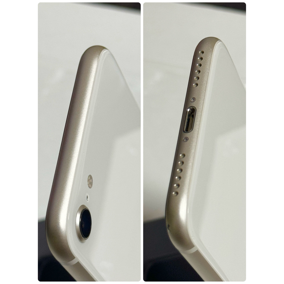 Apple(アップル)の画面傷無し　iPhoneSE 第3世代 128GB SIMフリー スターライト スマホ/家電/カメラのスマートフォン/携帯電話(スマートフォン本体)の商品写真