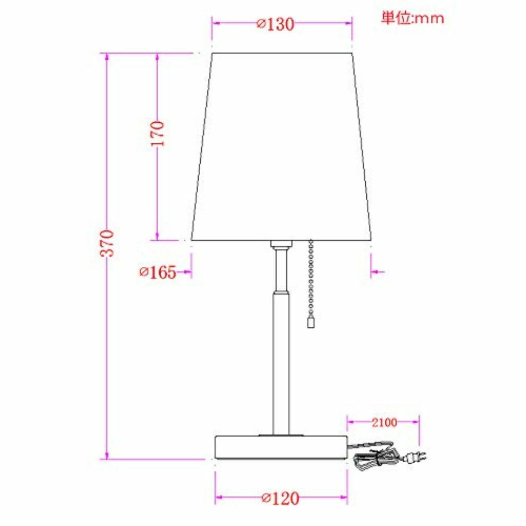 【色: ホワイト】Miyohouse テーブルランプ デスクライト 卓上ライト  インテリア/住まい/日用品のライト/照明/LED(その他)の商品写真