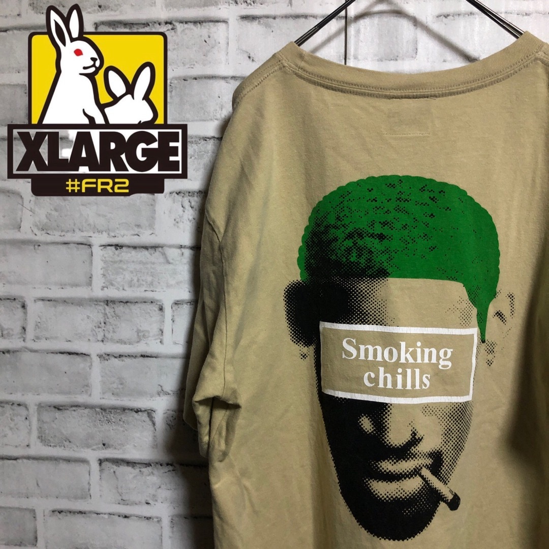 #FR2(エフアールツー)のFR2⭐️ロッドマン Tシャツ L ベージュ Smoking Cills メンズのトップス(Tシャツ/カットソー(半袖/袖なし))の商品写真