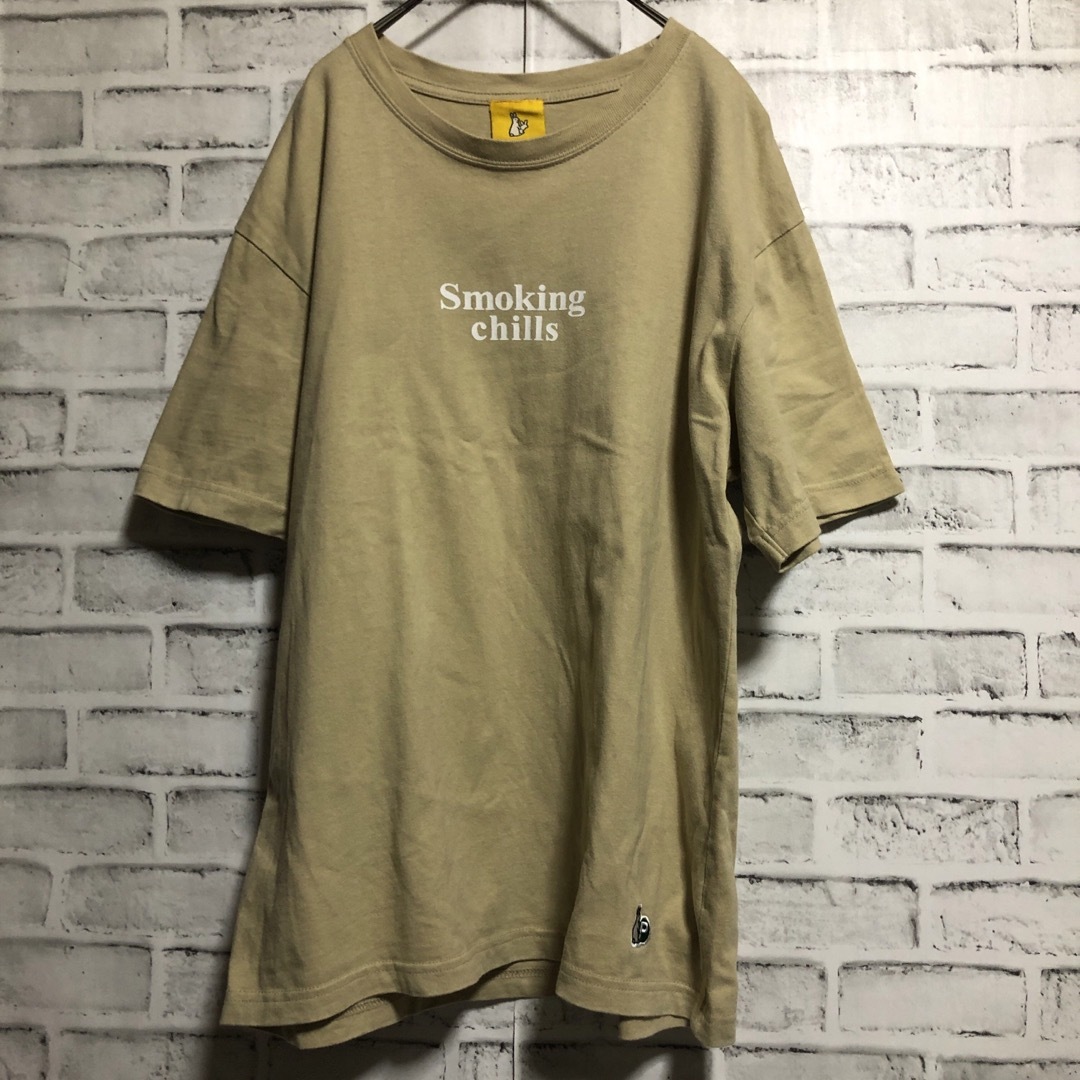 #FR2(エフアールツー)のFR2⭐️ロッドマン Tシャツ L ベージュ Smoking Cills メンズのトップス(Tシャツ/カットソー(半袖/袖なし))の商品写真