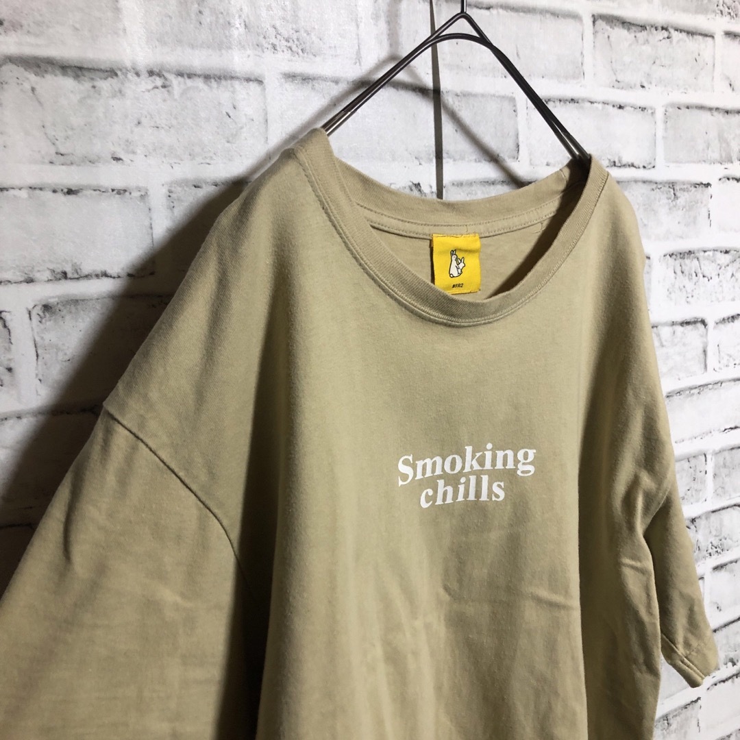 #FR2(エフアールツー)のFR2⭐️ロッドマン Tシャツ L ベージュ Smoking Cills メンズのトップス(Tシャツ/カットソー(半袖/袖なし))の商品写真