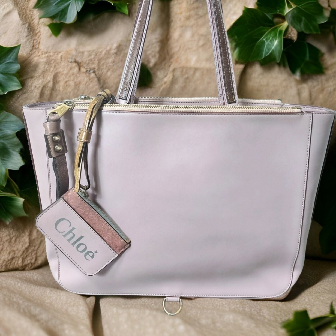 Chloe(クロエ)のChloe クロエ トートバッグ サム ポーチ付 レザー肩掛け　A4可 レディースのバッグ(トートバッグ)の商品写真