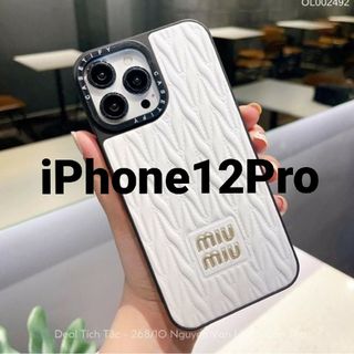 miumiu ミュウミュウ iPhone12 Pro ケース ホワイト