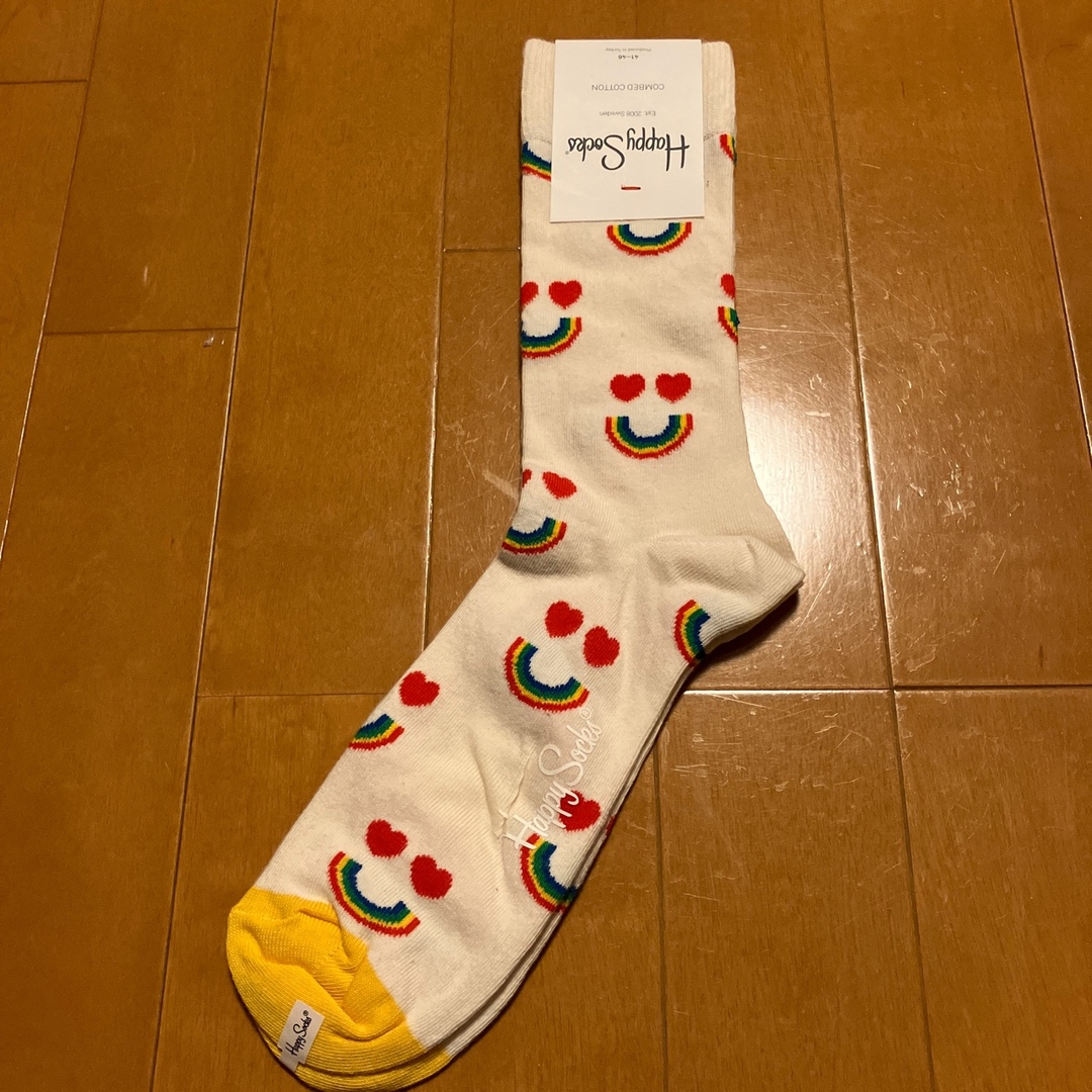 Happy Socks(ハッピーソックス)の新品 Happy Socks ハッピーソックス Mサイズ41-46 正規品 メンズのレッグウェア(ソックス)の商品写真