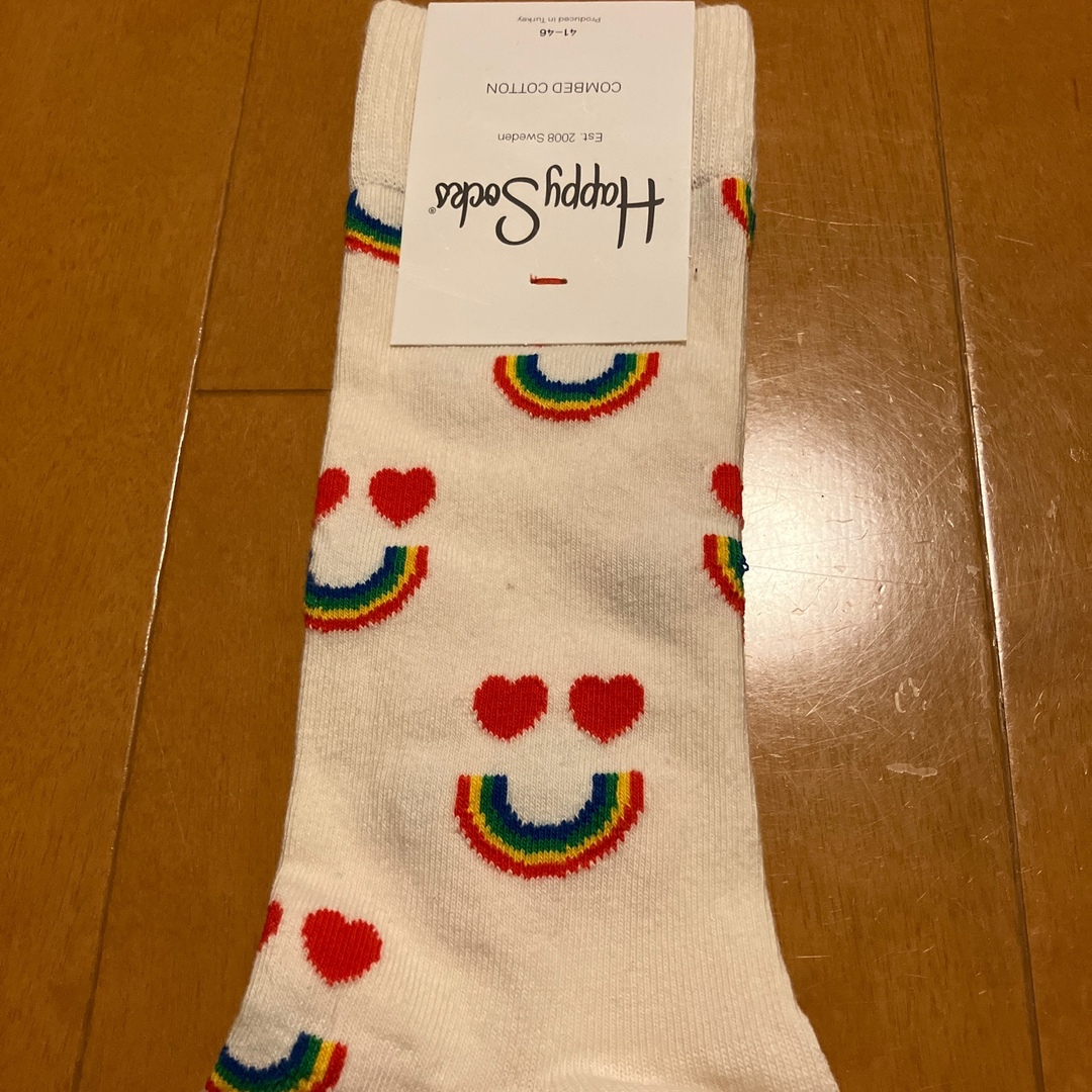 Happy Socks(ハッピーソックス)の新品 Happy Socks ハッピーソックス Mサイズ41-46 正規品 メンズのレッグウェア(ソックス)の商品写真