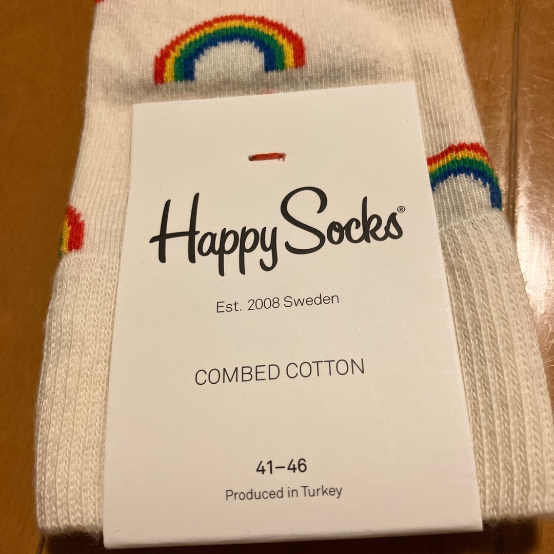 Happy Socks(ハッピーソックス)の新品 Happy Socks ハッピーソックス Mサイズ41-46 正規品 メンズのレッグウェア(ソックス)の商品写真