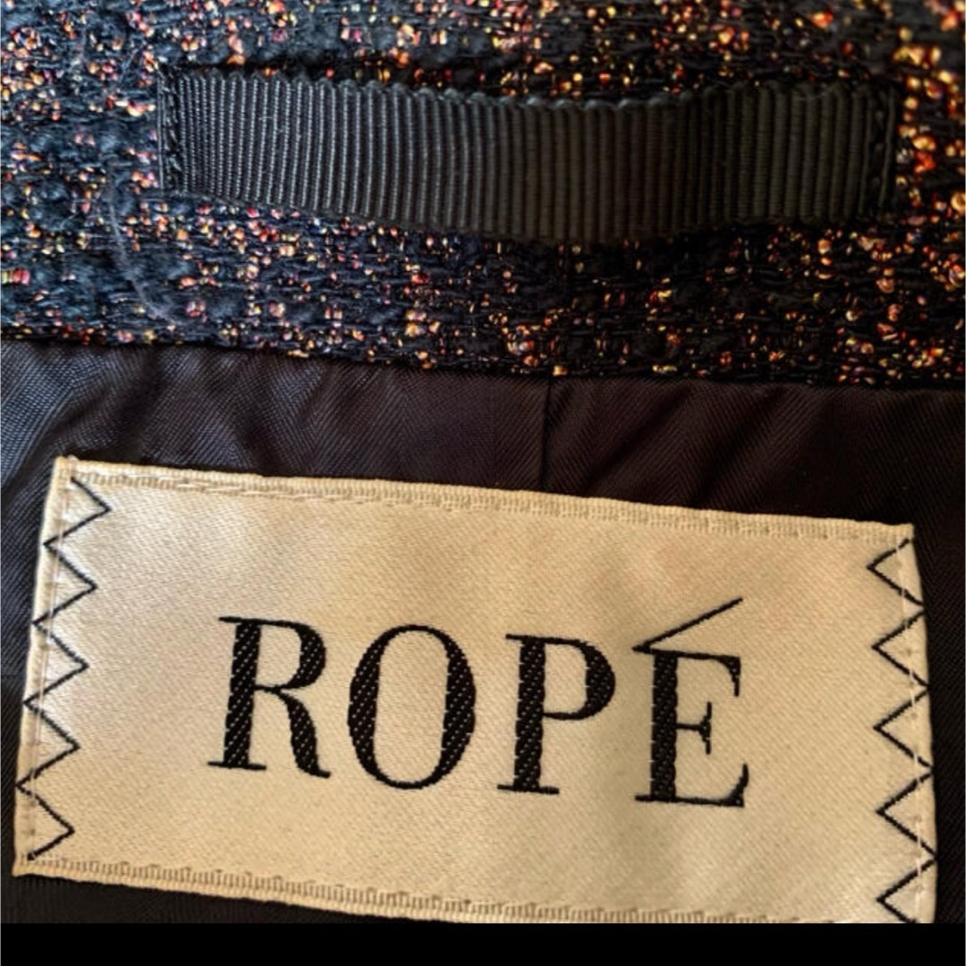 ROPE’(ロペ)のロペ＊ツイードジャケット レディースのジャケット/アウター(ノーカラージャケット)の商品写真