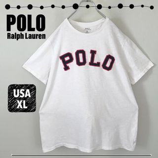 POLO RALPH LAUREN - ラルフローレン★POLO アーチロゴワッペン★クルーネックTシャツ★USA XL