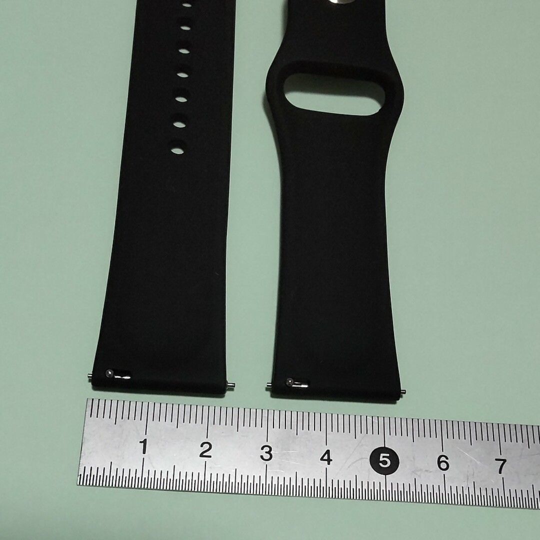 時計ラバー ベルト   黒色   未使用品 メンズの時計(ラバーベルト)の商品写真