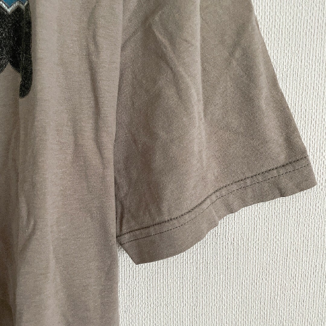patagonia(パタゴニア)のpatagonia　パタゴニア　プリント　半袖　Tシャツ　ベージュ　Sサイズ メンズのトップス(Tシャツ/カットソー(半袖/袖なし))の商品写真